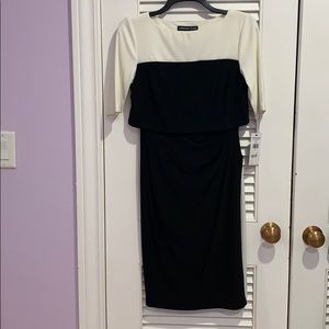 American Living Colorblocked 3/4 Sleeve Dress